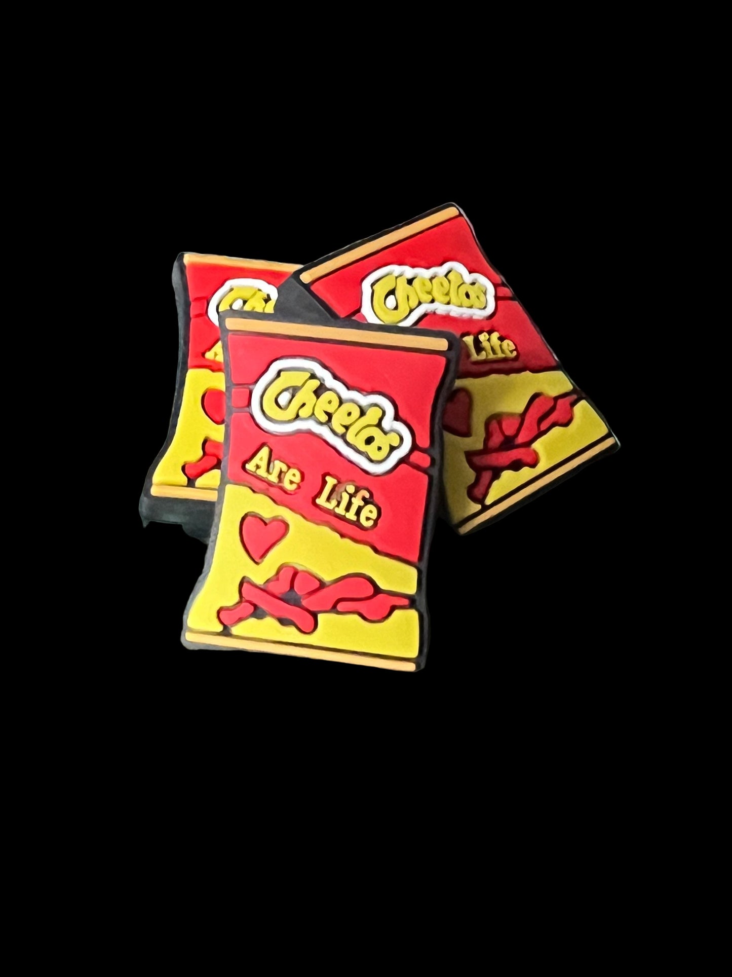 (1)PC- Chee-to's are life Chip Bag Focal Bead image 0