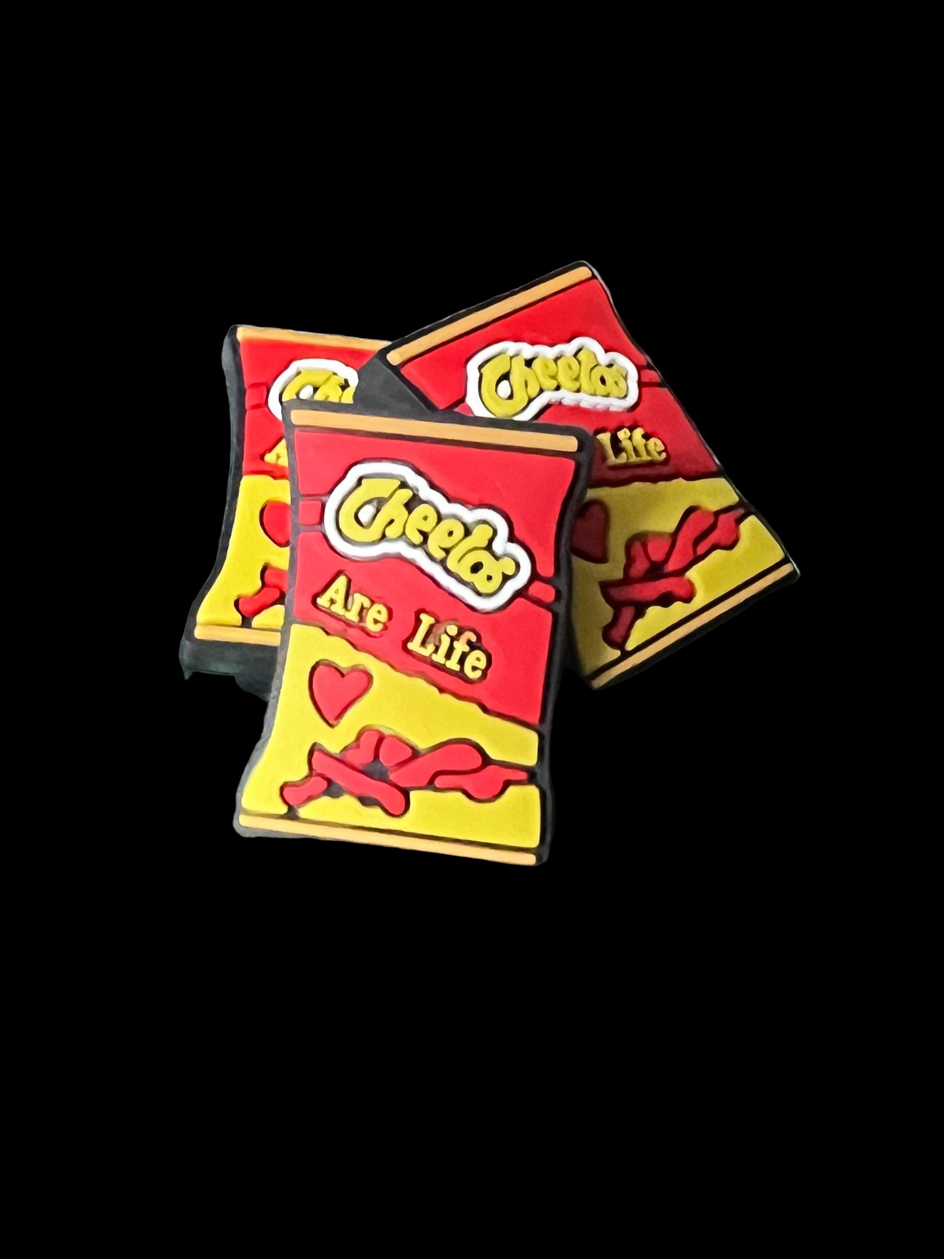 (1)PC- Chee-to's are life Chip Bag Focal Bead image 0