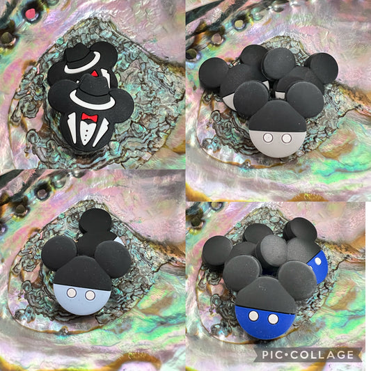 (1)PC- Choose Your Color-  M-i-c-k-e-y- Mouse Head  Focal Beads image 0