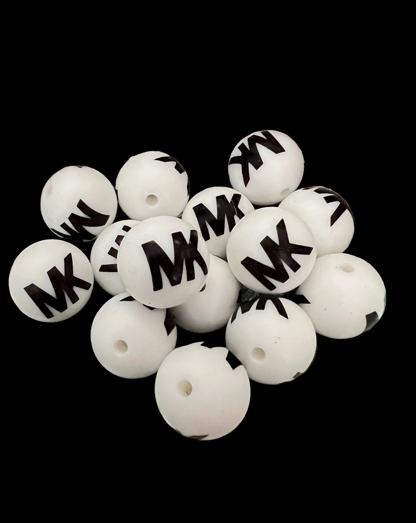(1)PC- Choose Your Design, Colors, Round Silicone Beads image 11