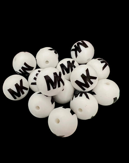 (1)PC- Choose Your Design, Colors, Round Silicone Beads image 11